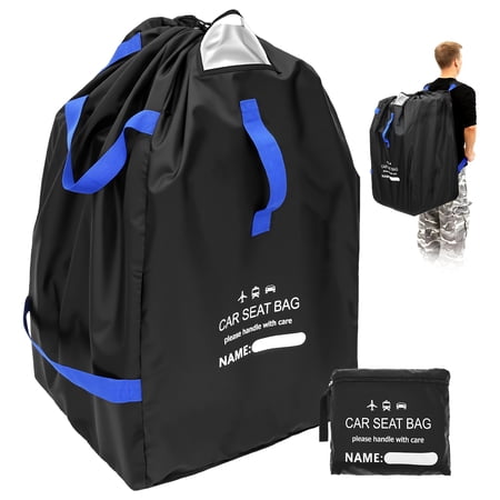 Grusce Car Seat Travel Bag for Airplane, Waterproof Large Capacity Padded Stroller Storage Bag, Ideal for Air Travel Family Vacations