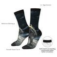 thumbnail image 4 of Pofeuu Astronaut Standing In The Moon Print Crew Socks, Adult Running Hiking Socks for Youth and Adult, 4 of 6