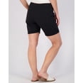 thumbnail image 3 of 3-Pack: Women's Bermuda 7" Denim Shorts - Casual Khaki Long Chino Shorts Drawstring (Available in Plus Size), 3 of 6