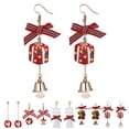 thumbnail image 2 of 1 Paire de Boucles d'Oreilles de Noël Pendantes Charmes pour Fille, 2 of 7
