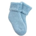 thumbnail image 2 of Lian LifeStyle Men's 6 Pairs Extra Thick Wool Boot Socks Crew Plain Size 6-10 LK1603 (Navy), 2 of 2