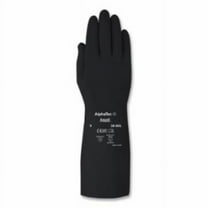 Alphatec 012-38001PP-070 Chemical-Resistant Butyl Gloves, Black - Size 7