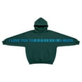thumbnail image 6 of Girls Long Sleeve Letter Print Hooded Pullover, Soft Casual Sweatshirt with Secret Message I Love You Thiiiiiis Much Graphic, Youth Fashion Daily Wear Outdoor Activity Apparel, 6 of 6