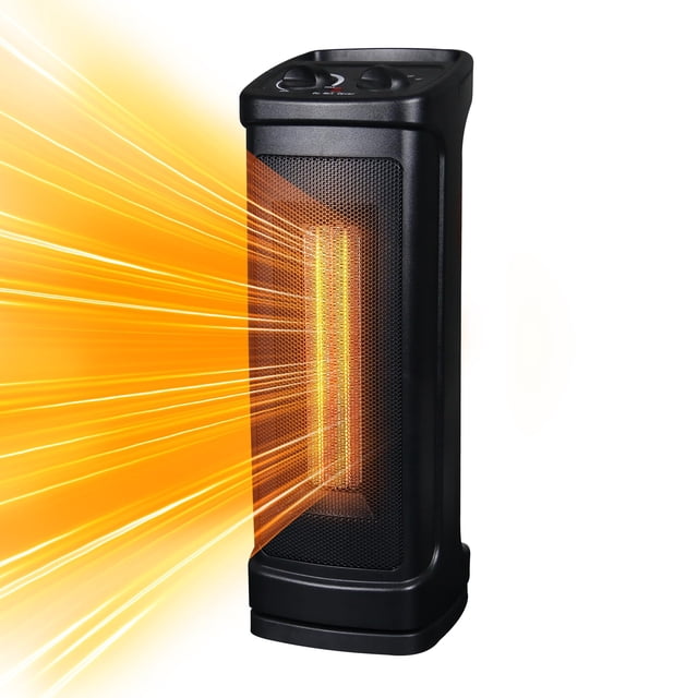 Calentador eléctrico Elevon 1500W, cerámica, oscilación de 70°