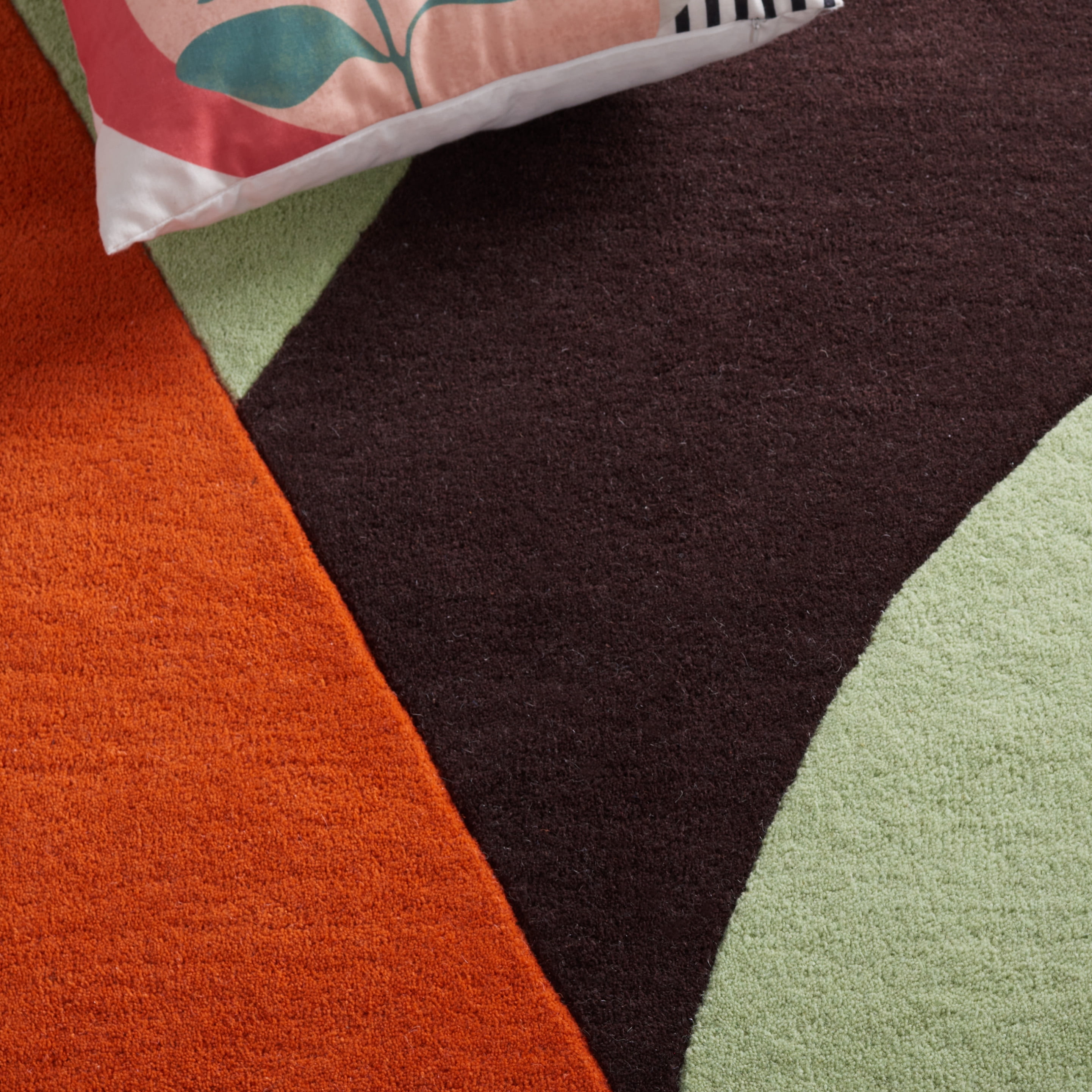 SAFAVIEH Rodeo Drive Kenneth Abstract Area Rug, Green/Brown, 6' x 6' Round
