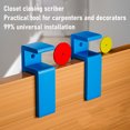 thumbnail image 3 of Cabinet Panel Scribing Jigs, 16-18mm Opening 4PCS Carpentry Jig Set 4 Round Pieces  for Filler Toe Kicking Ceiling, 3 of 7