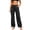 Black, variant on Idoravan Womens Cargo Pants Straight Leg Women's Outdoor Work Straight-Leg Cargo Pants with Multiple Pockets and Drawstring Hem