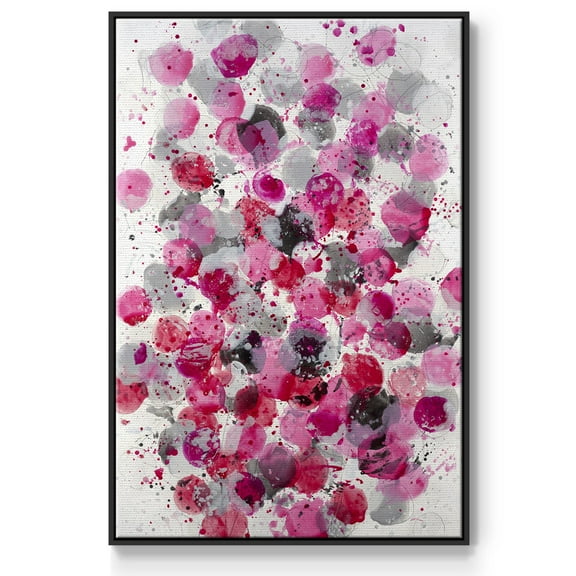 Bouquet Framed Premium Gallery Wrapped Canvas - Ready to Hang - 17 x 25 - Black Floating Frame