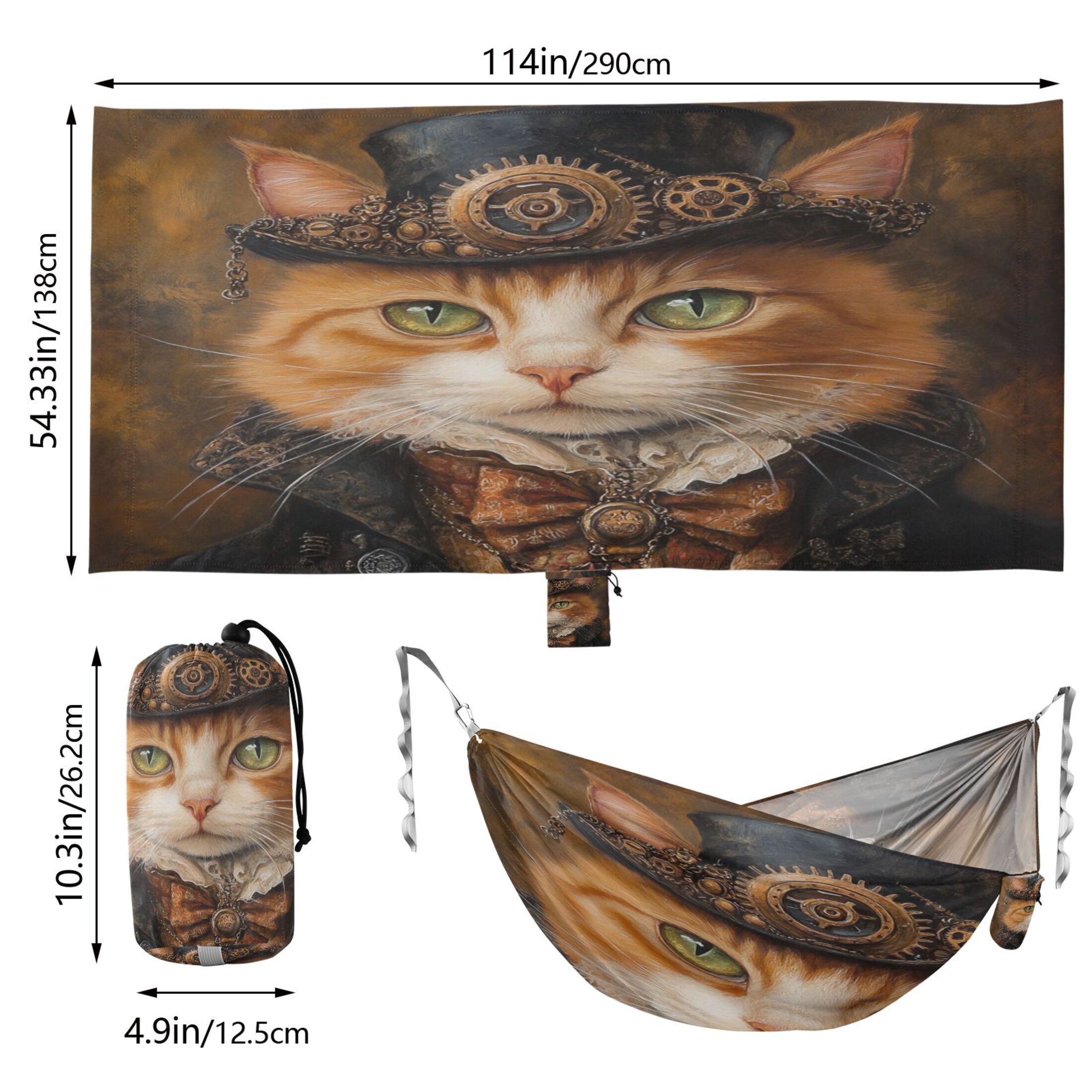 Hammock Camping Hammock Nylon Portable Hammock Travel Camping Hammock Jazz Cat