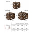 thumbnail image 2 of Coffee Small Toaster Cover 2 Slice, Kitchen Appliance Covers, Brown Retro Coffee Theme Beans Latte Tea Cup Toaster Oven Cover with Loop, Bread Machine Cover Polyester Dust Cover Protection, 2 of 4