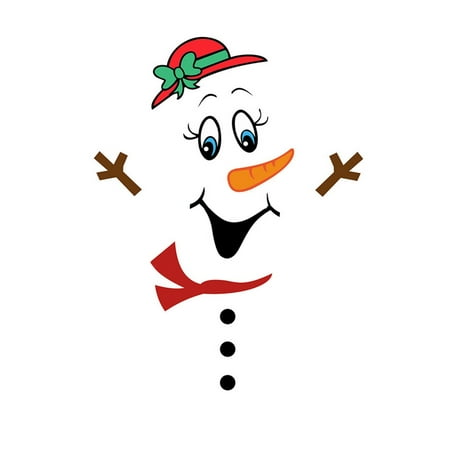 

Christmas Cartoon Snowman Magnet Refrigerator Sticker Decal Xmas Ornament
