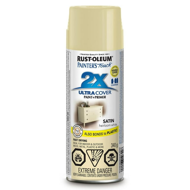 Painter's Touch 2X Ultra Cover Spray Paint - Heirloom White