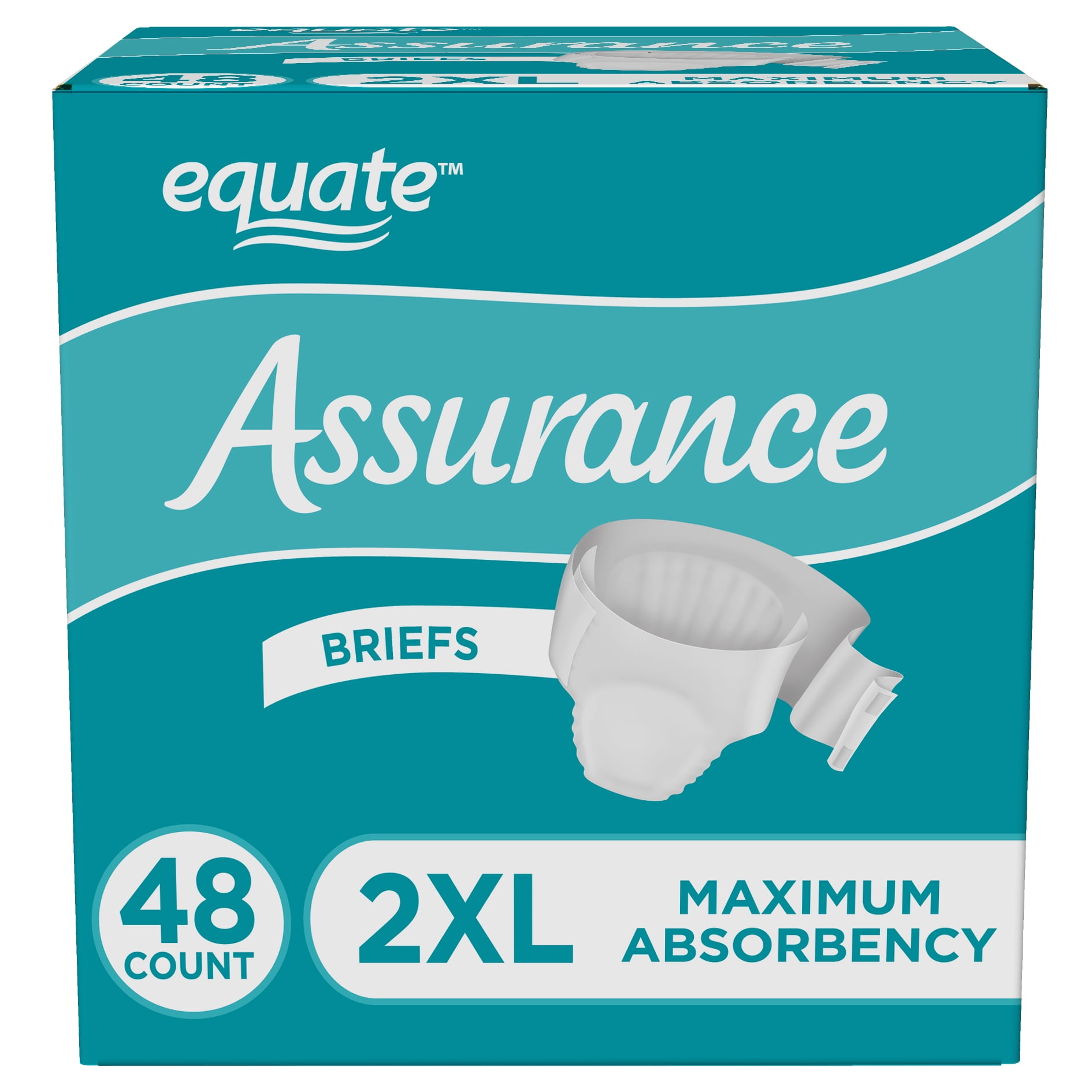 Assurance Unisex Maximum Incontinence Briefs With Tabs Xxl Count | My ...