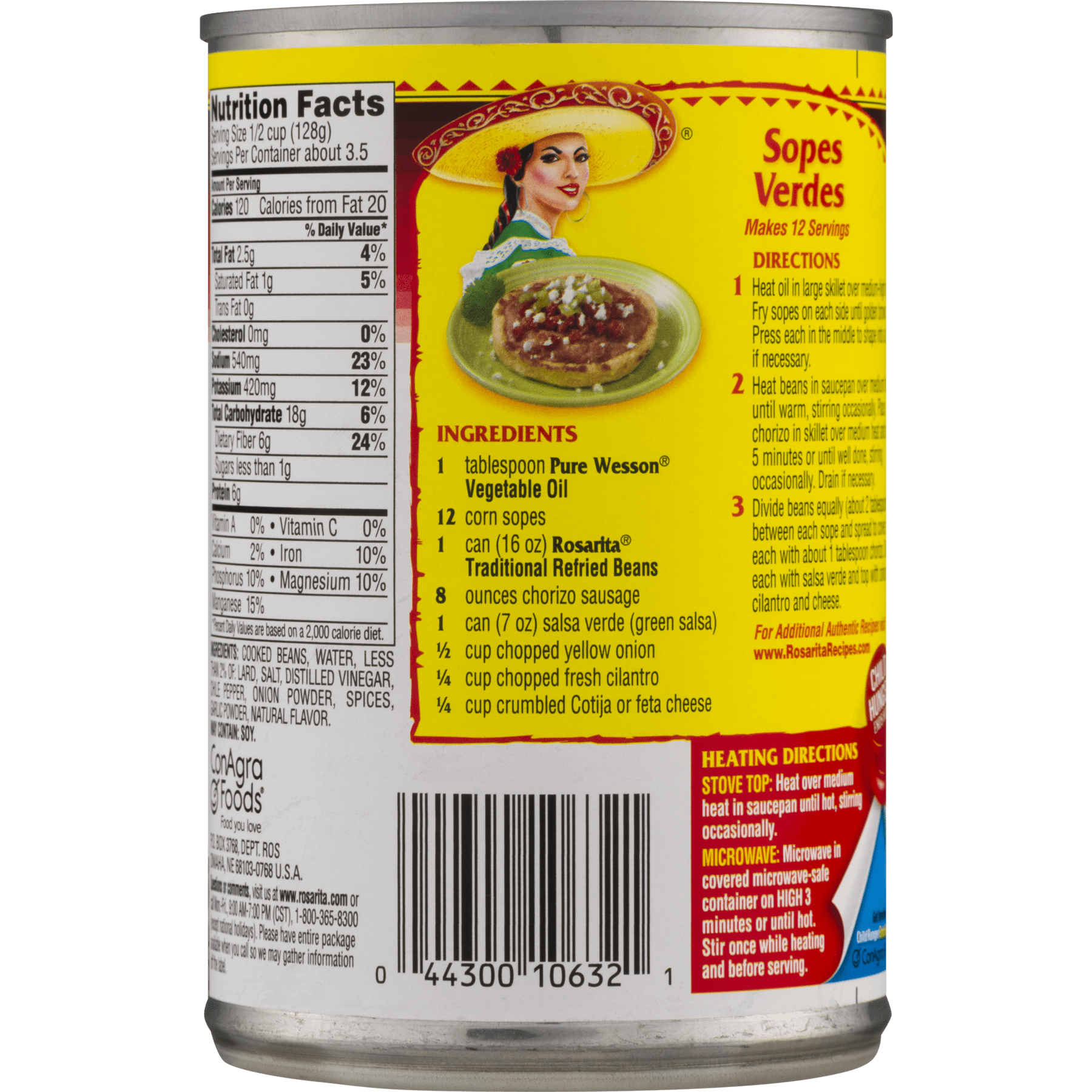 refried beans nutrition