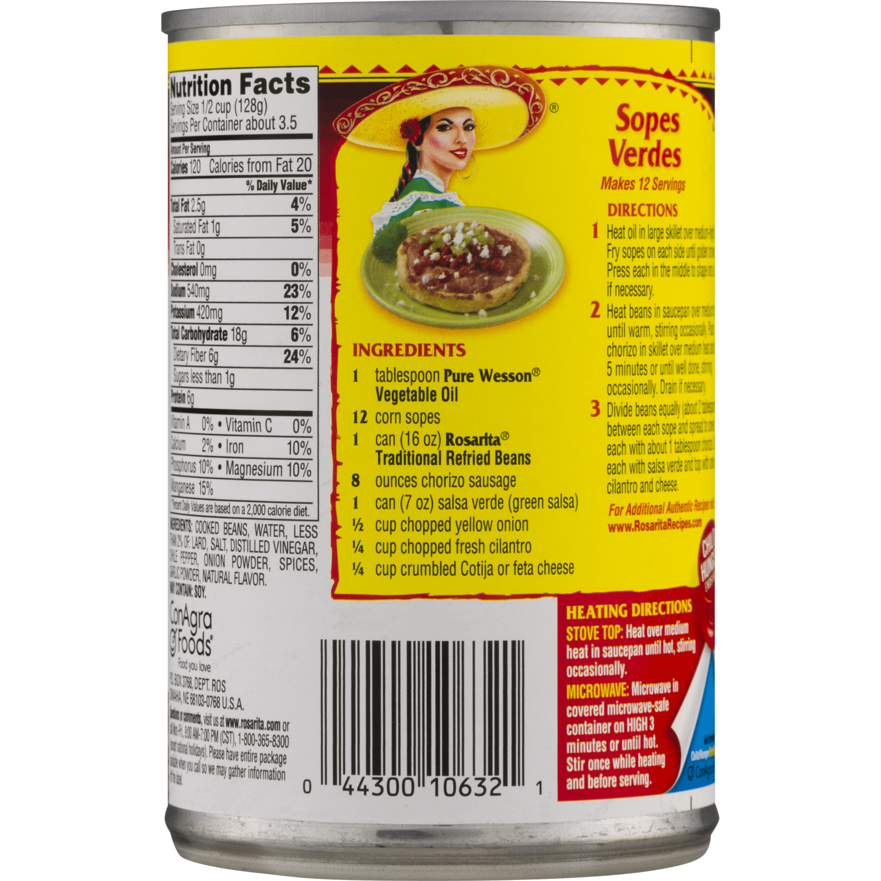 Refried Beans Nutrition