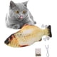 thumbnail image 1 of Juguete de pesca eléctrico para gatos, simulación de pez bailarín, juguete electrónico realista con hierba gatera, divertido e interactivo de peluche para gatos., 1 of 3
