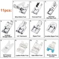 thumbnail image 2 of 11Pcs Presser Feet,Sewing Machine Kit Presser Feet Replacement Parts Accessories for Some Models of Brother Singer Janome Toyota Domestic Sewing Machine, 2 of 5