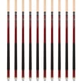 thumbnail image 2 of ASKA L2 Lot de 10 Pointes de Billard Rouges pour Piscine - Arbre Érable Canadien de 58 Pouces, Embout Rigide de 13 mm, Poids Mixtes, 2 of 6