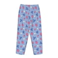 thumbnail image 5 of Xecao Strawberry And Flowers Women's Straight Lounge Pajama Pants: The Epitome of Relaxed Sleepwear, 5 of 9