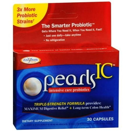 Enzymatic Therapy Perles IC soins intensifs Probiotiques, capsules 30 ch (pack de 2)