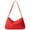 Red, variant on Halloween Women Faux Suede Shoulder Bag Vintage Commuting Bag Chic Hobo Bag Daily Casual Portable Bag (Black)
