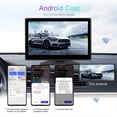 thumbnail image 2 of Pantalla Táctil de 10,1 Pulgadas Inalámbrico Carplay y Android Auto Reproductor Multimedia Portátil para Coche 4K DVR Dash Cam, Sin Cámara, 2 of 5