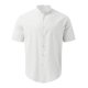 thumbnail image 2 of Camisas Manga Larga Hombre Camisa superior sólida de primavera y verano para hombre, camisa informal de algodón y lino con cuello levantado, camisa de manga corta de vacaciones de talla (White, S), 2 of 4