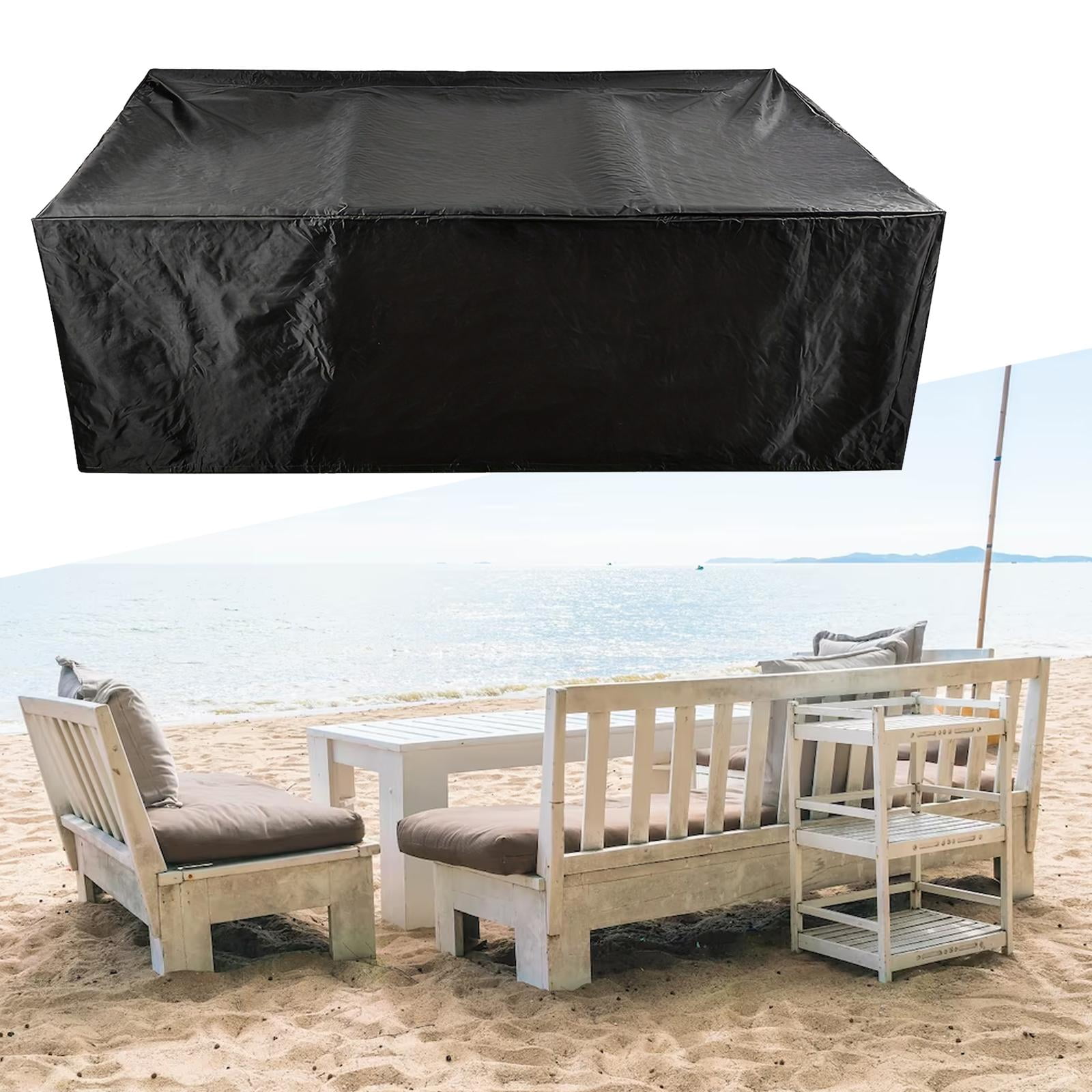 Patio Furniture Covers Protection Outside Waterproof Windproof Dining Set Cover Outdoor Furniture Covers for Garden Furniture Sectional Sofa 320cmx320cmx80cm