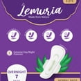 thumbnail image 4 of Lemuria - Herbal Sanitary Pad - Overnight Pad with Wings - 2 Packs - Total 14 Counts, 4 of 4