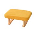 thumbnail image 2 of Ruzhgo Small Stool Detachable Washable Replacement Durable Anti-skid Snowflake Rectangular Nonslip Heavy Duty Breathable Living Room Chair Shoe Bench Type 2 Yellow, 2 of 9