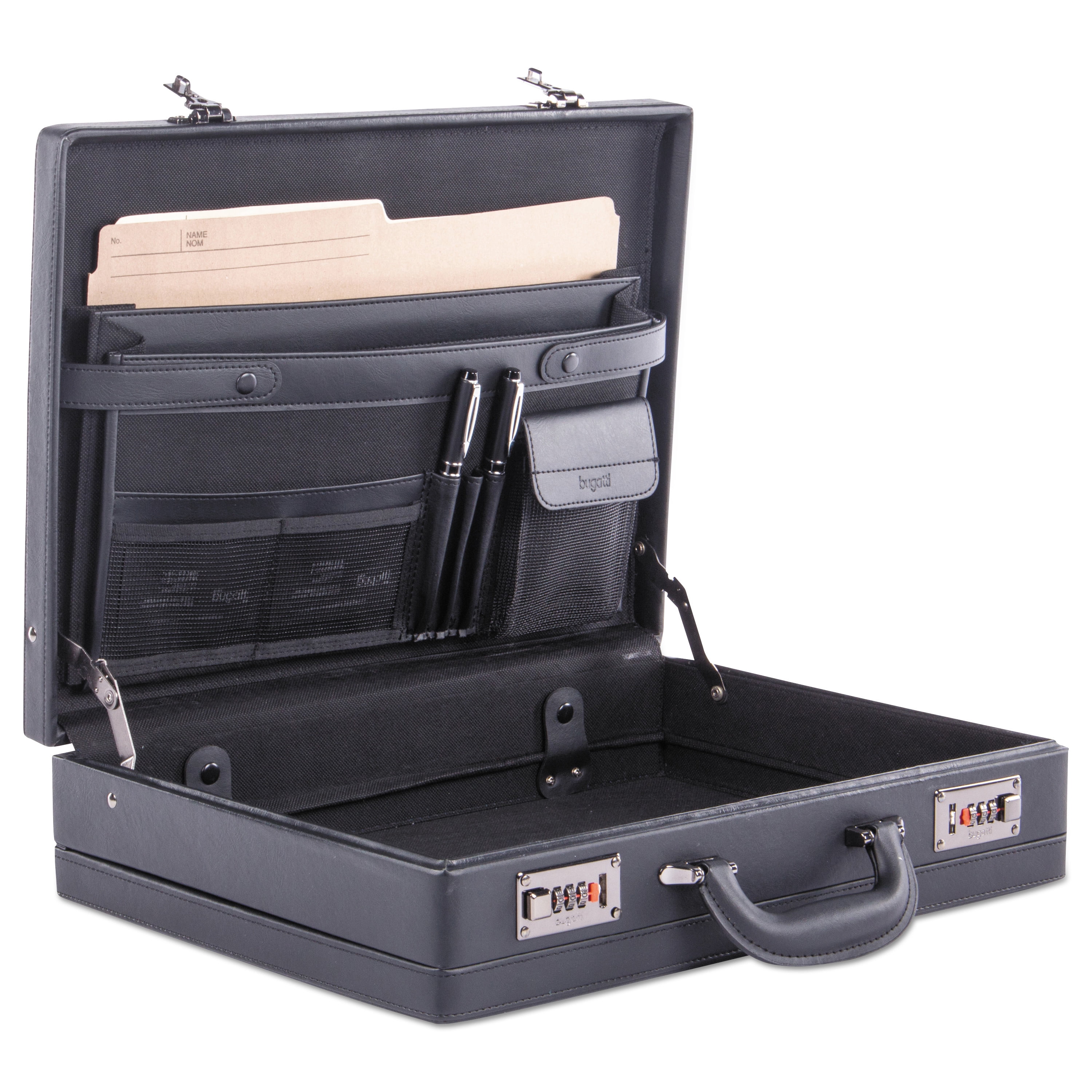 Expandable Attache Case, 13 x 3.5 x 18, Black