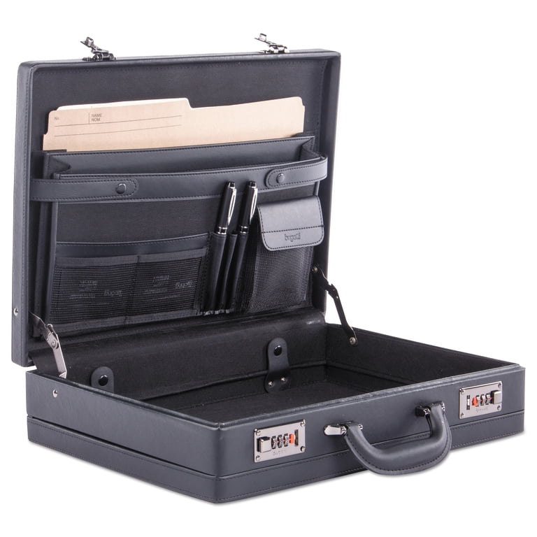 Expandable Attache Case, 13 x 3.5 x 18, Black - Walmart.com