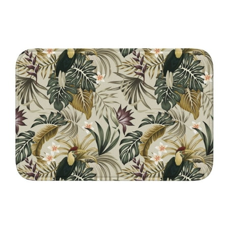 

Adjustable Apron - Bib Apron for Men Women Parrot Bird Tropical Plant Waterproof Chef Aprons for Kitchen Gardening Cooking