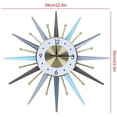 thumbnail image 4 of Miumaeov 23" Vintage Wall Clock Retro Metal Silent Clock Nordic Style Home Decoration, 4 of 9