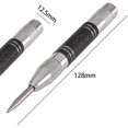 thumbnail image 2 of QUETO Automatic Center Punch Black Steel Spring Loaded Center Hole Punch Metal Punch Center Punch Metal Hand Tool For Metal Or Wood With 2 Replacement Tips, 2 of 5