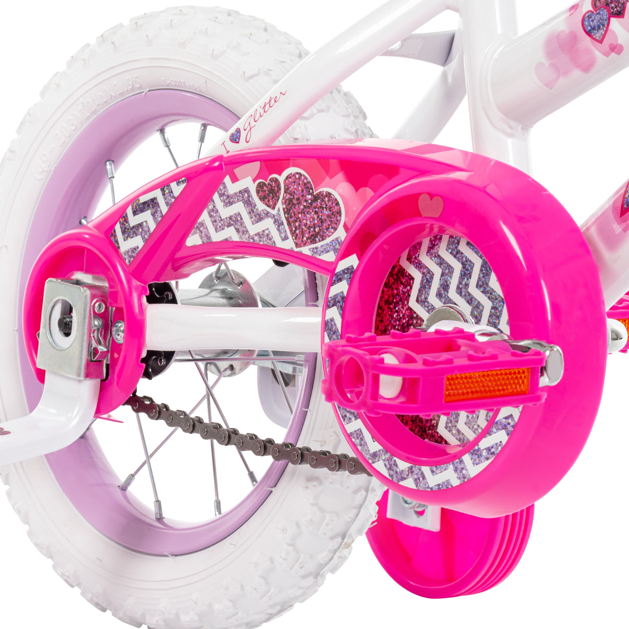 Huffy 12" Sea Star Kids' Bike, Fits Riders 37" - 42", Pink, Youth, Girls