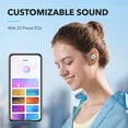 thumbnail image 2 of Auriculares inalámbricos Soundcore by Anker A20i True, Bluetooth 5.3, aplicación, sonido personalizado, tiempo de reproducción prolongado de 28 horas, resistentes al agua, 2 micrófonos para llamadas c, 2 of 5