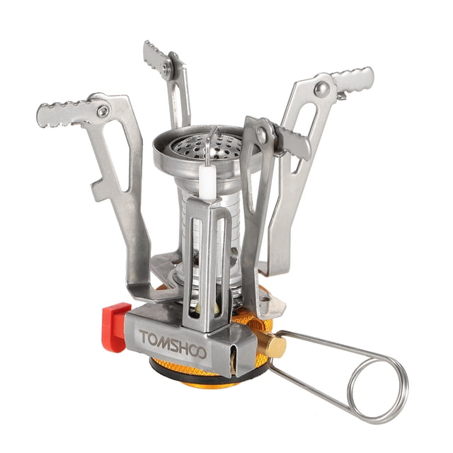 TOMSHOO Mini Récipient de Randonnée Pliable pour Camping Cuisine Extérieure Compatible avec Récipient au Butane Propane