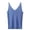 Royal Blue #1, variant on WULMLEO Women's Sleeveless Bright Silk Tank Top Sexy V-Neck Knitted Camisole Thin Glitter Bling Club Spaghetti Shirts Light Purple One Size