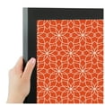 thumbnail image 4 of PinPix ArtToFrames 18x22 Custom Cork Bulletin Board Floral Dark Orange   Poster Board Has a Fabric Style Canvas Finish, Framed in Satin Black (PinPix-547), 4 of 6
