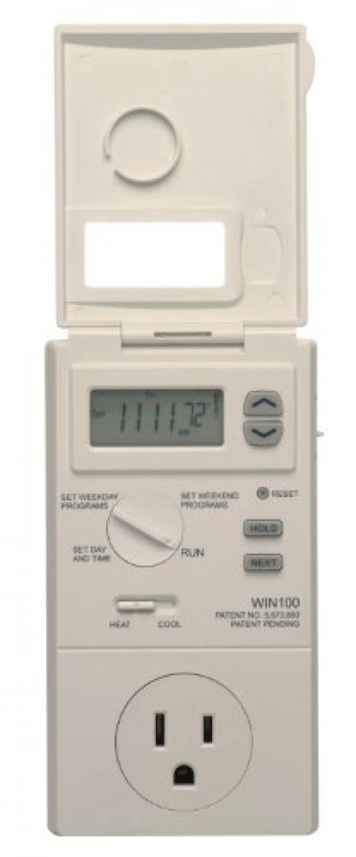 Lux WIN100 Heating & Cooling Programmable Outlet Thermostat 1