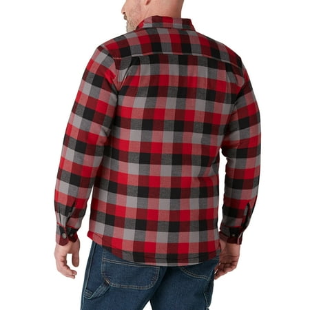 Genuine Dickies - Genuine Dickies Quilted Lined Flannel Shirt - Walmart ...