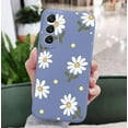 thumbnail image 3 of for Galaxy S21+ Plus Case Cute Daisy Pattern Full Camera Lens Protection Slim Shockproof TPU Bumper Liquid Silicone Protective Cover Phone Cases for Samsung Galaxy S21+ Plus 5G 6.7"-Grey, 3 of 16