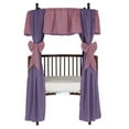 thumbnail image 5 of Baby Doll Bedding 12 Piece Solid Reversible Round Crib Curtain and Valance Set, 5 of 7