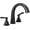 Matte Black, variant on Delta T2777-SS-PR Stryke Deck Mounted Roman Tub Filler - Lumicoat Stainless