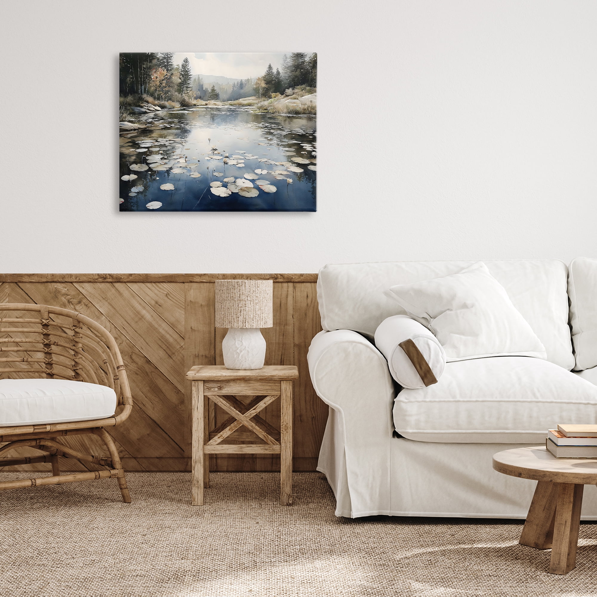 Stupell Industries Still Pond with Morning Reflections Canvas Wall Art, design by Franklyn Gregory