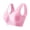 Pink, variant on Abomasnow Sports Bras for Women Plus Size for Large Breasts Non Wired Inserts Washable Padded Push Up Vest Crop Top S-5XL