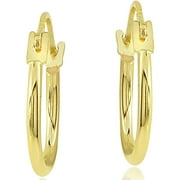 DESIGNS BY FMC 14kt Yellow Gold 12mm Hoop Earrings