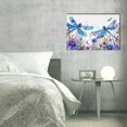 thumbnail image 6 of 16x24 inch Colorful Dragonflies & Flowers Oil Painting&nbsp;Wall Art,Indoor Bedroom,Garden Yard,Living Room,Study Wall Art Decor Paintings Prints,Gift For Dragonflies & Flower Lover,Florists Decor, 6 of 6