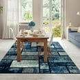 thumbnail image 6 of Luxe Weavers 1007 Navy Geometric Modern Area Rug 2x8, 6 of 8